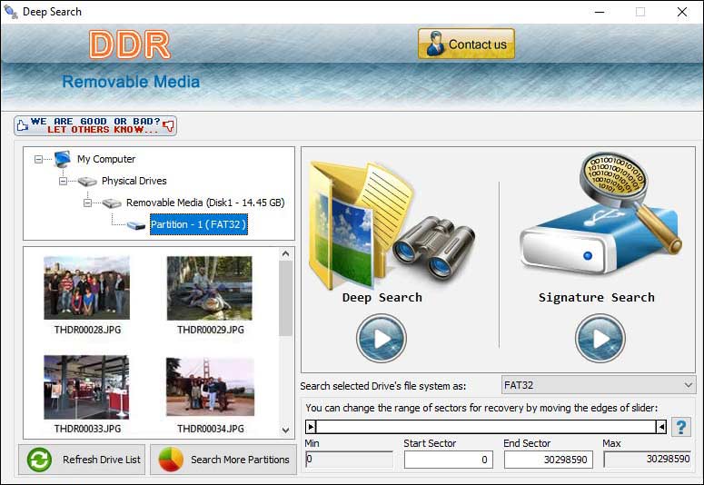 Data Doctor Recovery Removable Disk screen shot