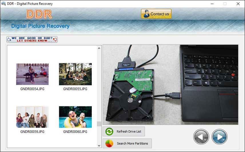 Data Doctor Recovery Digital Photos screenshot