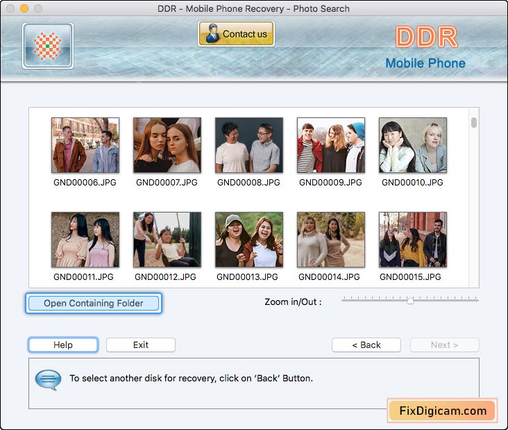 Open Containing Folder Data Doctor Recovery Mobile Phone for Mac
